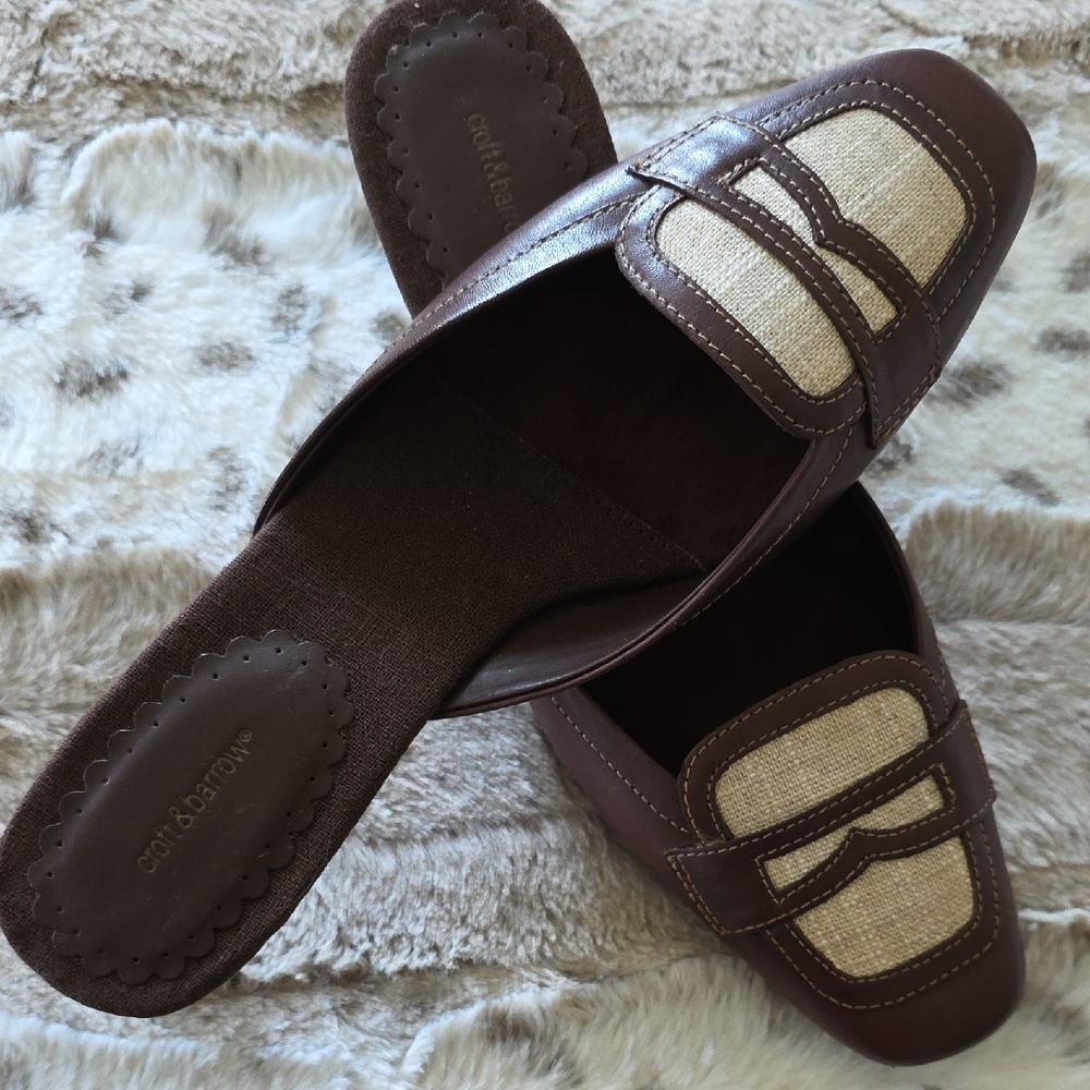 croft & barrow Brown Leather Slip-On Shoe